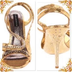 DAZZLING GOLD HIGH HEEL